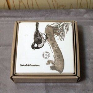 St. Nicholas Square Set of 4 Ceramic Coaster Set - New in Box